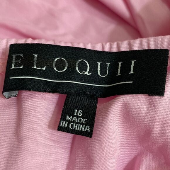 NEW Eloquii pink Puff Sleeve Dress with‎ Pocket Detail, 16 - Picture 15 of 16
